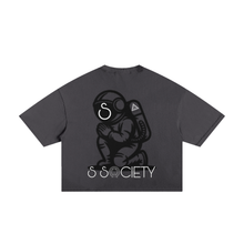 Load image into Gallery viewer, S Society Peace Astro x High Cross Vintage cut-out Frayed Boxy Tee