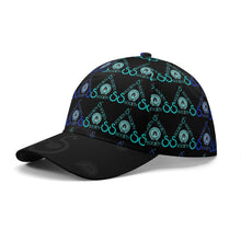 Load image into Gallery viewer, S Society Stacked Aqua Baseball Cap w/ Drawstring Bag