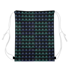 Load image into Gallery viewer, S Society Stacked Aqua Baseball Cap w/ Drawstring Bag