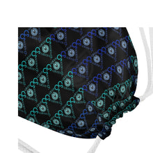 Load image into Gallery viewer, S Society Stacked Aqua Baseball Cap w/ Drawstring Bag