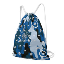 Load image into Gallery viewer, S Society Wavy Blue Camouflage Classic Snapbacks (FREE DRAWSTRING BAG)