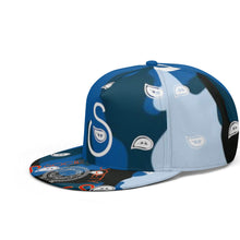 Load image into Gallery viewer, S Society Wavy Blue Camouflage Classic Snapbacks (FREE DRAWSTRING BAG)
