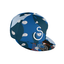 Load image into Gallery viewer, S Society Wavy Blue Camouflage Classic Snapbacks (FREE DRAWSTRING BAG)