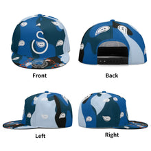 Load image into Gallery viewer, S Society Wavy Blue Camouflage Classic Snapbacks (FREE DRAWSTRING BAG)