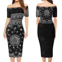 Load image into Gallery viewer, S Society Grand 3D Off The Shoulder Short Sleeve Elegant Wrap Dress