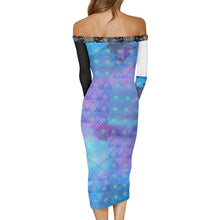 Load image into Gallery viewer, S Society Crystal BP X Stacked Off The Shoulder Long Sleeve Elegant Dress