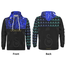Load image into Gallery viewer, S Society Cali Blue X Stacked Premiere Unisex Hoodie