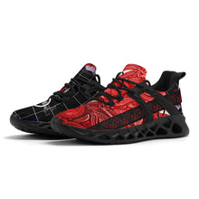 Load image into Gallery viewer, S Society Unisex Smokey x Cali Red Stacked Plunge Elastic Sport Sneakers (LIMITED EDTION)