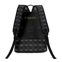 Load image into Gallery viewer, S Society Grand x Stacked Blk 17 Inch Leather Backpack