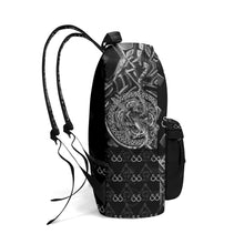 Load image into Gallery viewer, S Society Grand x Stacked Blk 17 Inch Leather Backpack