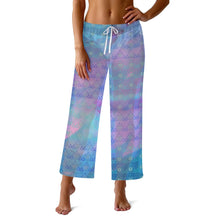 Load image into Gallery viewer, S Society Crystal BP Women's See Through Swimsuit Bottom Cover Up Straight Leg Pants (FREE TOTE BAG)