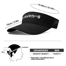 Load image into Gallery viewer, S Society Sport Plus Equal 8 Embroidered Sun Visor Hat