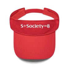 Load image into Gallery viewer, S Society Sport Plus Equal 8 Embroidered Sun Visor Hat