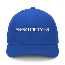 Load image into Gallery viewer, S Society SS8 Sport Embroidered Grid Mesh Trucker Hat