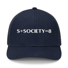 Load image into Gallery viewer, S Society SS8 Sport Embroidered Grid Mesh Trucker Hat