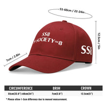 Load image into Gallery viewer, S Society SS8 Sport Anonymous Embroidered Adjustable Flat Baseball Cap
