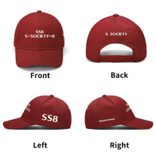 Load image into Gallery viewer, S Society SS8 Sport Anonymous Embroidered Adjustable Flat Baseball Cap