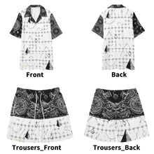 Load image into Gallery viewer, S Society Elements Spine BGW x Grand Mens Regular Fit Hawaiian Short Sleeve Shirt and Shorts Set