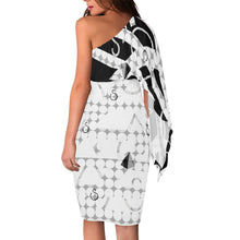 Load image into Gallery viewer, S Society Elements Spine BGW One Shoulder Sleeve Evening Dress