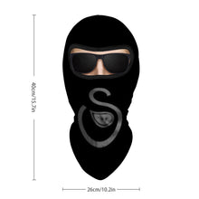 Load image into Gallery viewer, S Society Black n Gray Balaclava Full Face Mask