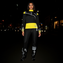 Load image into Gallery viewer, S Society Yellow High Cross Women's Long-sleeved High-neck Jumpsuit With Zipper