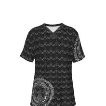 Load image into Gallery viewer, S Society Stacked Shield V-Neck T-Shirt