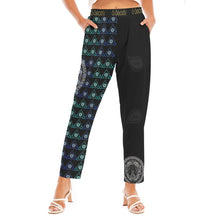 Load image into Gallery viewer, S Society Stacked Blue Green Unisex Loose Straight Leg Pants