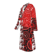 Load image into Gallery viewer, S Society Astro Santa x Cali Red Unisex Christmas Heavy Fleece Robe