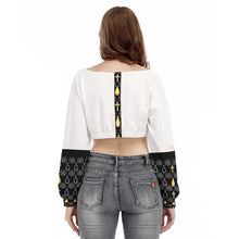 Load image into Gallery viewer, S Society Tru Luck Re-Born V-neck Long Sleeve Cropped Sweatshirt