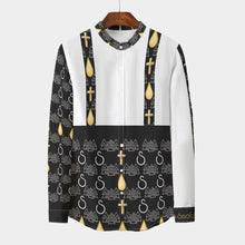 Load image into Gallery viewer, S Society Tru Luck Re-Born Stand Collar Shirt With Long Sleeve