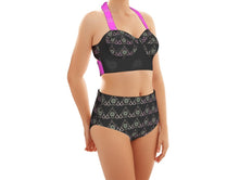 Load image into Gallery viewer, S Society Stacked Pink Swimsuit Set With Halter