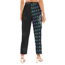 Load image into Gallery viewer, S Society Stacked Blue Green Unisex Loose Straight Leg Pants