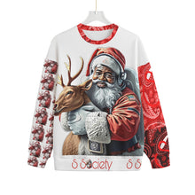 Load image into Gallery viewer, S Society Astro Santa Unisex Unisex Drop-shoulder Knitted Fleece Sweater