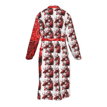 Load image into Gallery viewer, S Society Astro Santa x Cali Red Unisex Christmas Heavy Fleece Robe
