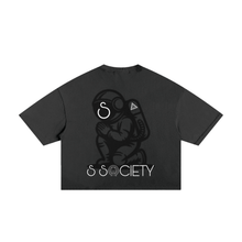 Load image into Gallery viewer, S Society Peace Astro x High Cross Vintage cut-out Frayed Boxy Tee