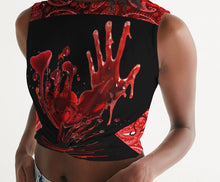 Load image into Gallery viewer, S Society Spooky Love Twist-Front Tank