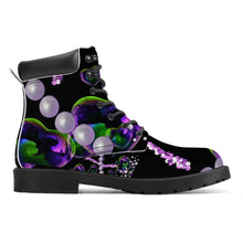 Load image into Gallery viewer, S Society Pearly Hearts Vegan Leather Boots