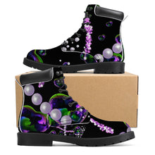 Load image into Gallery viewer, S Society Pearly Hearts Vegan Leather Boots