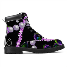 Load image into Gallery viewer, S Society Pearly Hearts Vegan Leather Boots