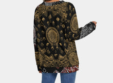 Load image into Gallery viewer, S Society Grand 3D MIX V-Neck Silk Knitted Sweater Long Sleeve
