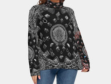 Load image into Gallery viewer, S Society Grand 3D Mix Turtleneck Knitted Sweater (Plus Size)