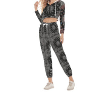 Load image into Gallery viewer, S Society Grand 3D Crop Hoodie Sports Set