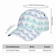 Load image into Gallery viewer, S Society Stacked Blue x White Curved Brim Baseball Cap