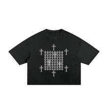 Load image into Gallery viewer, S Society Peace Astro x High Cross Vintage cut-out Frayed Boxy Tee
