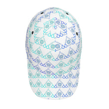 Load image into Gallery viewer, S Society Stacked Blue x White Curved Brim Baseball Cap