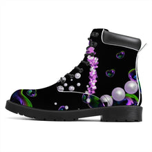 Load image into Gallery viewer, S Society Pearly Hearts Vegan Leather Boots