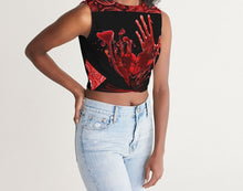 Load image into Gallery viewer, S Society Spooky Love Twist-Front Tank