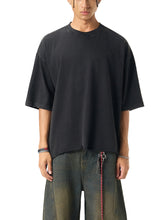 Load image into Gallery viewer, S Society Peace Astro x New Era High Snow Wash Rough Hem Boxy T-shirt
