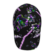 Load image into Gallery viewer, S Society Pearly Hearts Curved Brim Baseball Cap