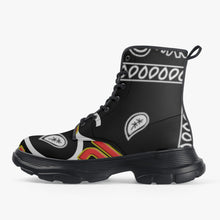 Load image into Gallery viewer, Superhero Society Leather Chunky Boots